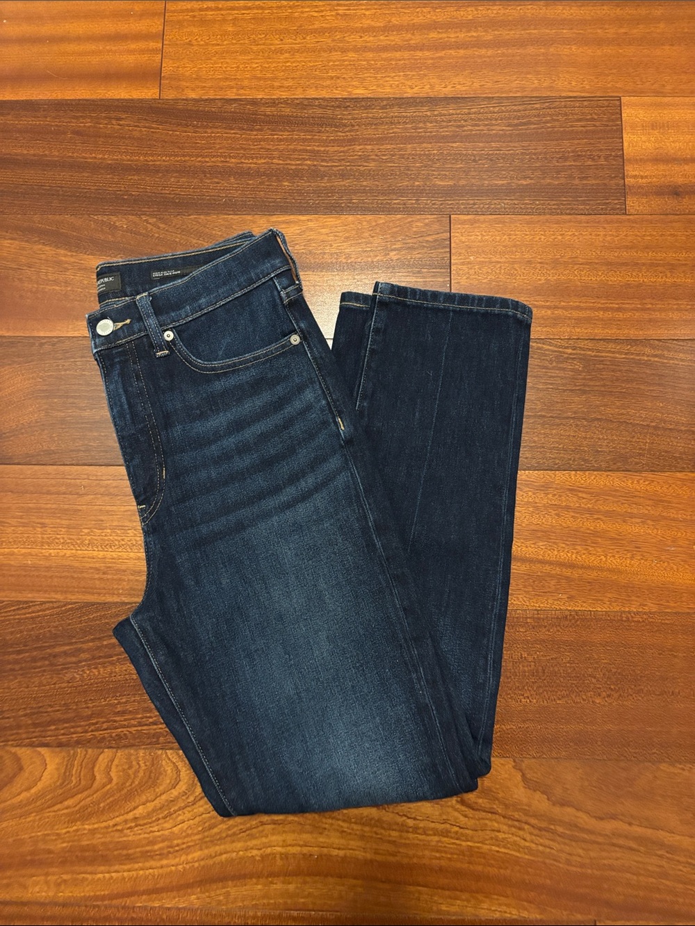 Banana Republic Premium Denim High Rise Slim -  Women's Dark Indigo